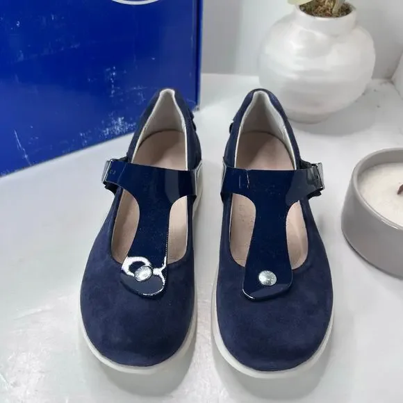 Birkenstock Tralee Leather/Patent T-Strap Shoe 1004618 Women 7/Men 5 EU 38 NWB - Picture 5 of 10